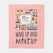 |が化粧目覚めるTifulあり、 フリースブランケット (正面)