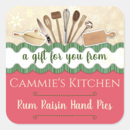 ～が手作りパーソナライズされたしたクリスマス用品 スクエアシール