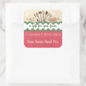 ~が手作りパーソナライズされたしたクリスマス用品 スクエアシール (バッグ)