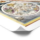 が描いたキリスト教星座の地図 ポスター (角)