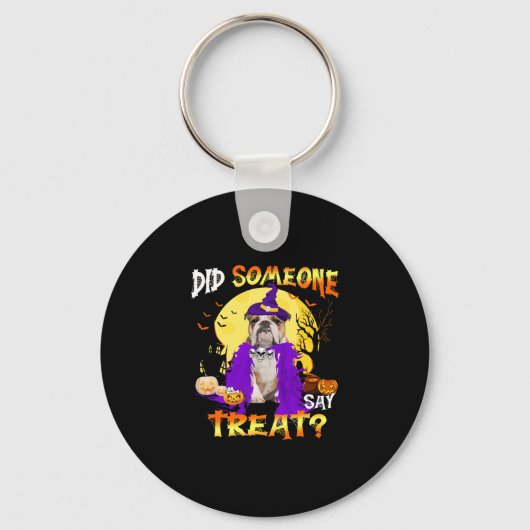 が治療すると言った犬のハロウィーン キーホルダー (正面)