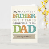 が特別なパパカード カード (黄色い花)