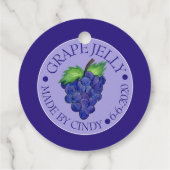 ~が缶詰にした自家製のグレープジャムゼリー果実保存食品 フェイバータグ (裏面)