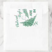 ~が自然の高値を付けている 長方形シール (バッグ)