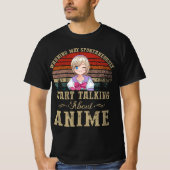 が自警告動的にアニメを話し始める Tシャツ (正面)