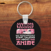 が自警告動的にAnimについて話し始める キーホルダー (正面)