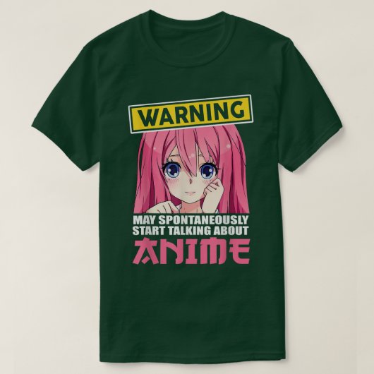 が自警告動的にAnimについて話し始める Tシャツ (デザイン正面)