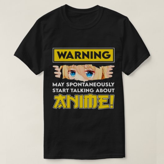 が自警告動的にAnimについて話し始める Tシャツ (デザイン正面)
