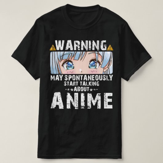 が自警告動的にAnimについて話し始める Tシャツ (デザイン正面)