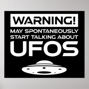 が自警告動的にUFOについて話し始めるかもしれない ポスター