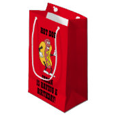 が誕生日を持っているホットドッグ スモールペーパーバッグ (正面アングル)