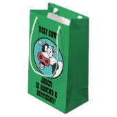 が誕生日を持っている聖牛 スモールペーパーバッグ (裏面アングル)