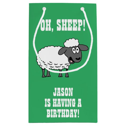 が誕生日を持っている スモールペーパーバッグ (裏面)