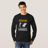 が警告コーンホール・コルについて話し始めおもしろいる Tシャツ (正面フル)