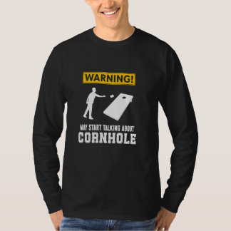 が警告コーンホール・コルについて話し始めおもしろいる Tシャツ