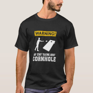 が警告コーンホール・コルについて話し始めおもしろいる Tシャツ