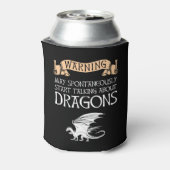 が警告ドラゴンについて話し始める 缶クーラー (缶裏面)