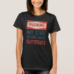 が警告フラッタグについて話し始める Tシャツ