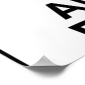 が警告全て泡立て ポスター (角)