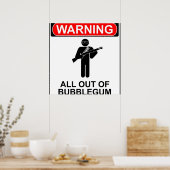 が警告全て泡立て ポスター (キッチン)