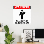 が警告全て泡立て ポスター (ホームオフィス)