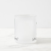 が1のT型時間穴の場合 フロストグラスマグカップ (中央)