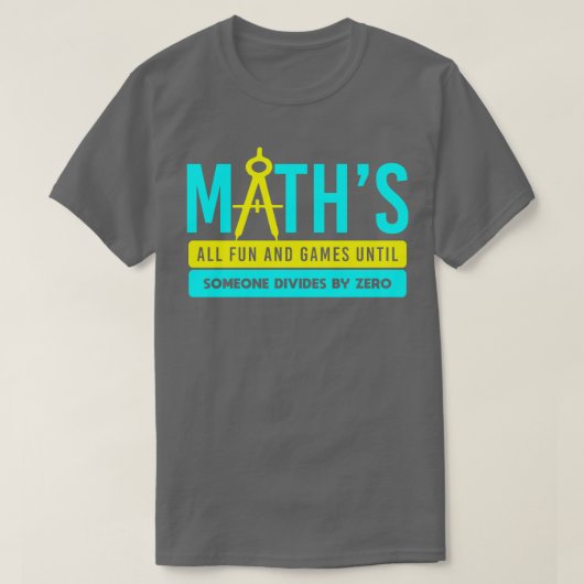 が1を割るまで全てのおもしろいとゲームを計算する Tシャツ (デザイン正面)