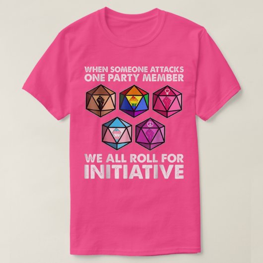 が1人のパーティーを攻撃す転がると  Tシャツ (デザイン正面)