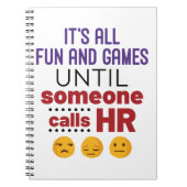 がHRに電話するまでおもしろいとゲームはすべて終わる ノートブック (正面)
