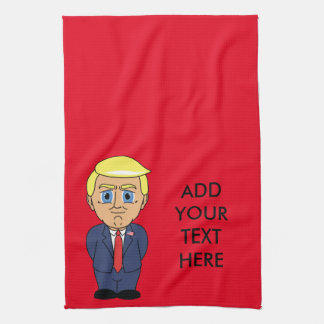 きざに見ているドナルド・トランプ キッチンタオル