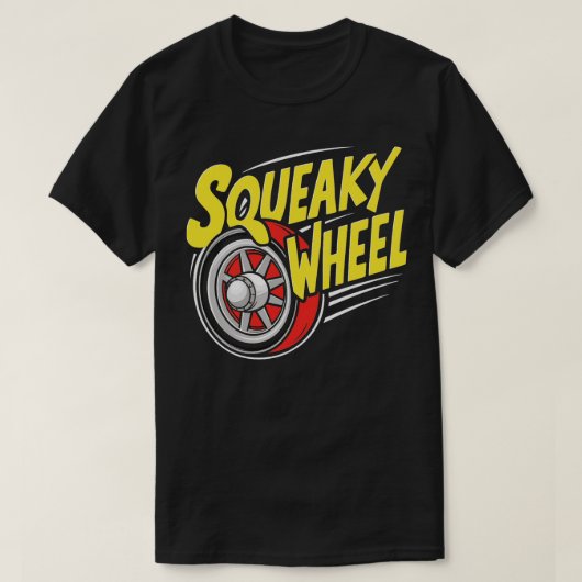 きしむ車 Tシャツ (デザイン正面)