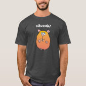 きしむ音のおもしろいなハムスターのTシャツ Tシャツ (正面)