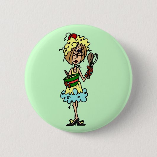 きたない調理師のTシャツおよびギフト 缶バッジ (正面)