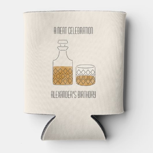 きちんとしたお祝いウイスキー誕生日パーティーのお気に入り 缶クーラー (正面)