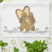 きちんとしたジンジャーブレッドの友人 キッチンタオル (折り畳み)