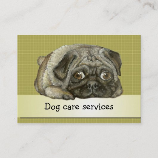 きちんとしたパグ 名刺 (正面)