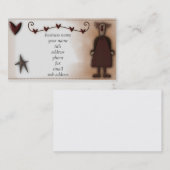 きちんとした人形w/Heartsのプロフィールカード 名刺 (正面/裏面)