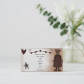 きちんとした人形w/Heartsのプロフィールカード 名刺 (スタンド正面)