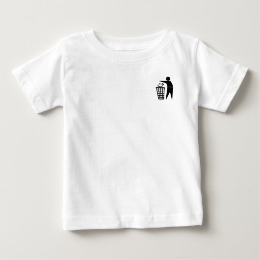 きちんとした男のシャツ ベビーTシャツ (正面)