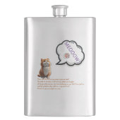 きちんとした背景のイラーに座っている10歳の猫 フラスク (正面)