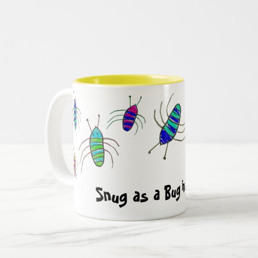 きちんとマグの虫として ツートーンマグカップ (正面左)