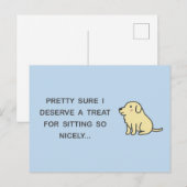 きちんと座って ポストカード (正面/裏面)