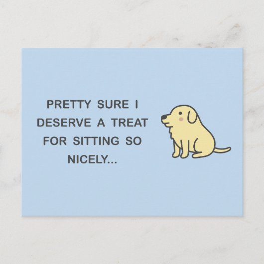 きちんと座って ポストカード (正面)