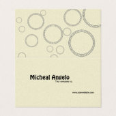 きちんと折られた名刺 名刺 (外部フラット)