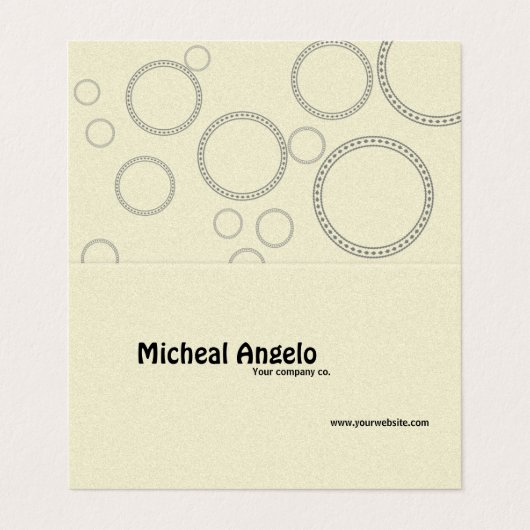 きちんと折られた名刺 名刺 (外部フラット)