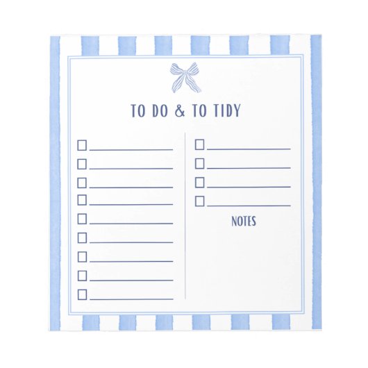 きちんと片付くTo Do & Tidy ノートパッド (正面)