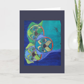 きちんと3匹のパグとして シーズンカード