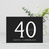 きっとあなたは彼がもっと年上だと思ったはず 40歳の誕生日 招待状 (スタンド正面)