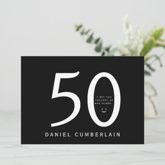 きっと彼考えは年上の誕生日だおもしろい 招待状 (スタンド正面)