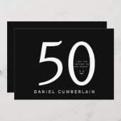 きっと彼考えは年上の誕生日だおもしろい 招待状 (正面/裏面)